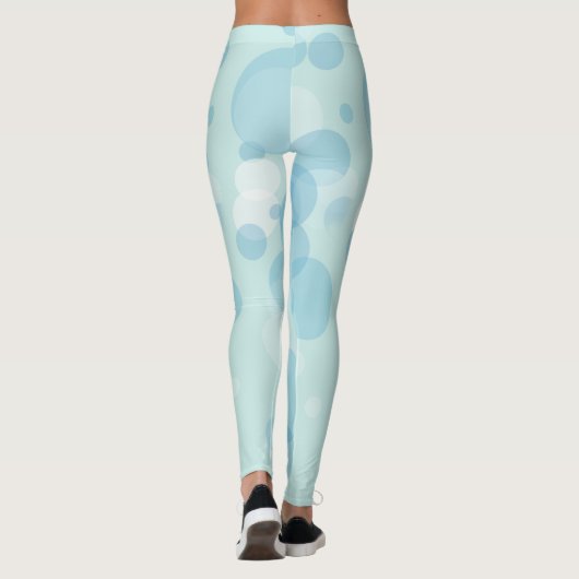 Blauwe bubels leggings (Achterkant)