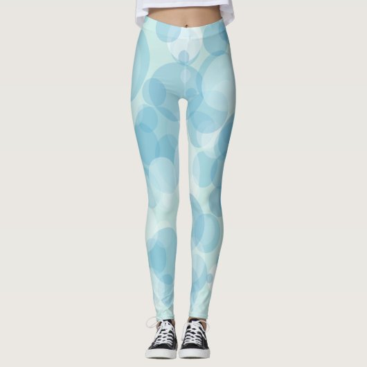 Blauwe bubels leggings (Voorkant)