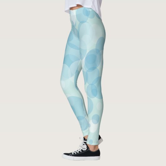 Blauwe bubels leggings (Links)