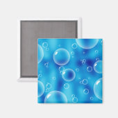 Blauwe bubels magneet (Voorkant / Achterkant)