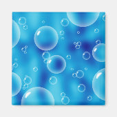 Blauwe bubels magneet (Voorkant)