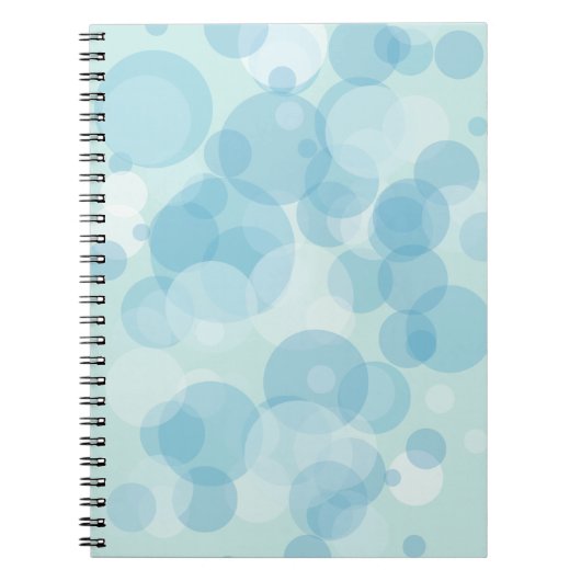 Blauwe bubels notitieboek (Voorkant)