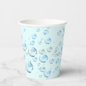 Blauwe bubels papieren bekers (Voorkant)