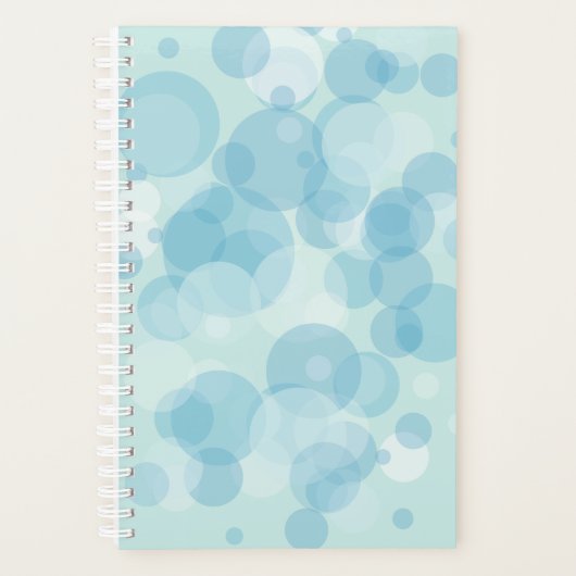 Blauwe bubels planner (Voorkant)