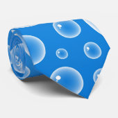 Blauwe bubels stropdas (Opgerold)