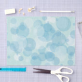 Blauwe bubels tissuepapier (Craft)