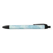 Blauwe bubels zwarte inkt pen (Bovenkant)