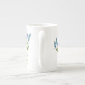 Blauwe Buds Bone china Mok (Achterkant)