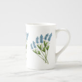 Blauwe Buds Bone china Mok (Rechts)