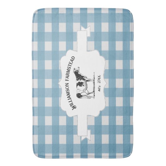 Blauwe buffel Boerderij Koe Bath Mat (Voorkant Verticaal)