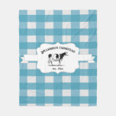 Blauwe buffel Boerderij Koe Fleece Deken (Voorkant)