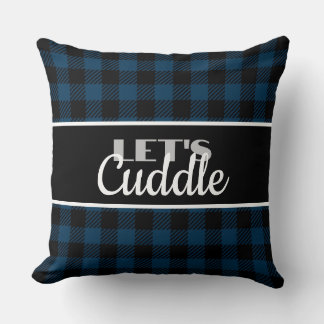 Blauwe Buffel Plaid Knuffel Kussen