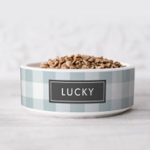 Blauwe buffelcontrole monogram | Bewerkbare kleure