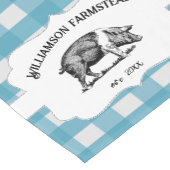 Blauwe buffelplaat Boerderij Korte Tafelloper (Hoek)