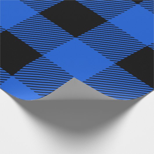  blauwe buffelplaat cadeaupapier (Hoek)