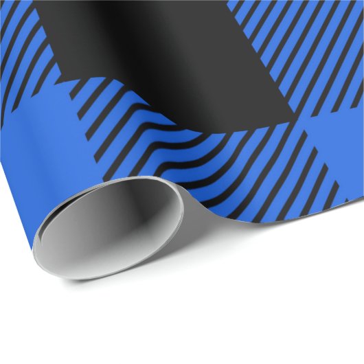  blauwe buffelplaat cadeaupapier (Rol Hoek)