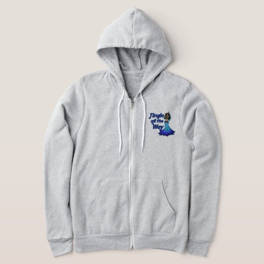 Blauwe buikdanseres hoodie (Laagn)