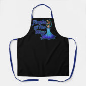 Blauwe buikdanseres schort (Voorkant)