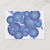 Blauwe buisjes met autowrak of waskaart visitekaartje (Achterkant)