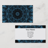 blauwe buitenaardse kaleidoscoop visitekaartje (Voorkant / Achterkant)