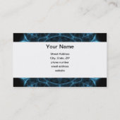 blauwe buitenaardse kaleidoscoop visitekaartje (Achterkant)