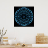 blauwe buitenaardse poster (Keuken)
