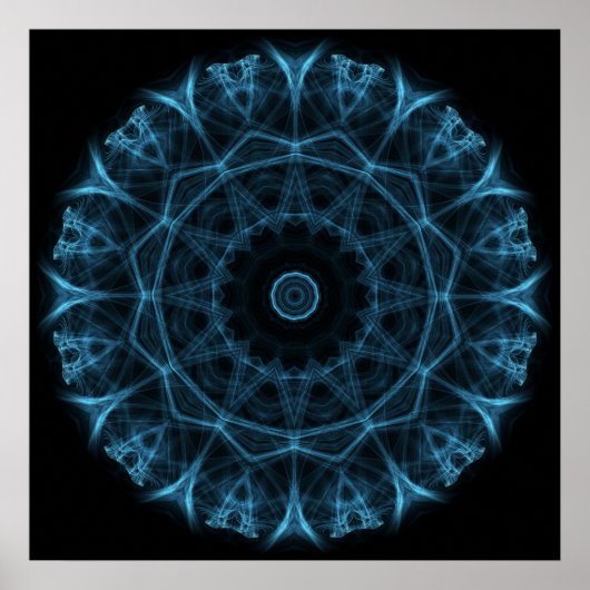 blauwe buitenaardse poster (Voorkant)