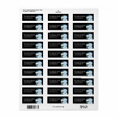 Blauwe buitenste Adresetiketten d1 Etiket (Full Sheet)