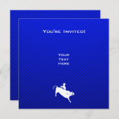 Blauwe bull Rider Kaart (Voorkant / Achterkant)