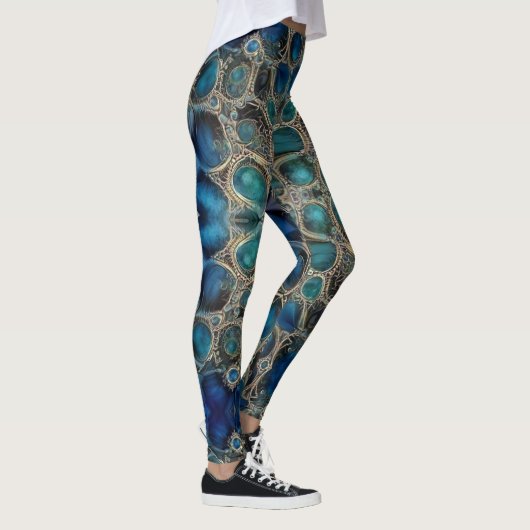 Blauwe bultrug voor grote afdrukken leggings (Rechts)