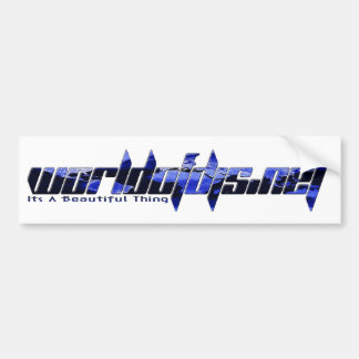 Blauwe Bumpersticker