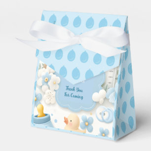 Blauwe Bundel Vreugde: Teddy Bear Baby Jongen Douc Bedankdoosjes