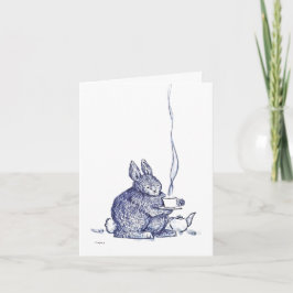 Blauwe Bunny beterschap kaart