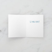 Blauwe Bunny beterschap kaart (Binnen)