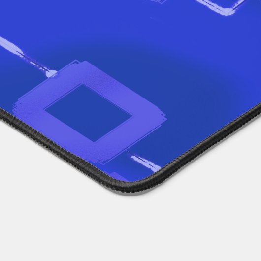 Blauwe bureaumat (Hoek)