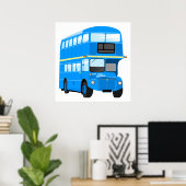 Blauwe bus poster (Thuiskantoor)