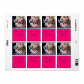 BLAUWE BUTTERFLES HAAR, BEAUTY, SALON, MAKEUP ARTI ETIKET (Full Sheet)