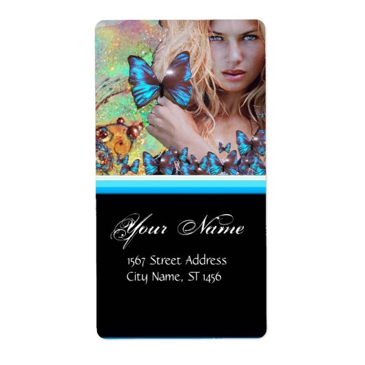 BLAUWE BUTTERFLES HAAR, ZOUT ZONDER ZACHT, KEUP AR ETIKET (Voorkant)