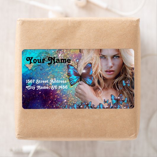 BLAUWE BUTTERFLES HAAR, ZOUT ZONDER ZACHT, KEUP AR ETIKET (Insitu)