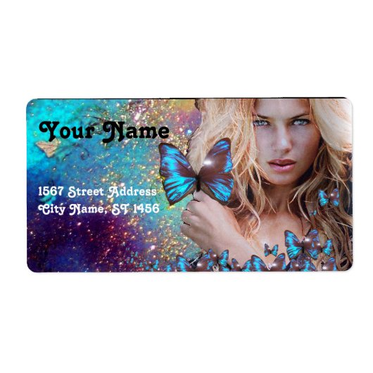 BLAUWE BUTTERFLES HAAR, ZOUT ZONDER ZACHT, KEUP AR ETIKET (Voorkant)