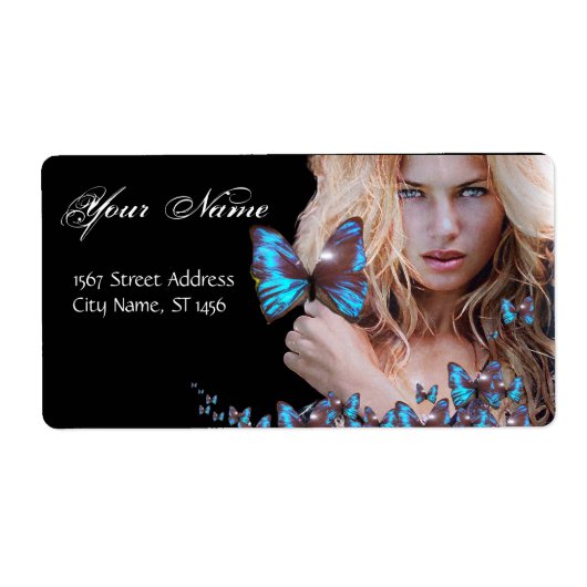 BLAUWE BUTTERFLES HAAR, ZOUT ZONDER ZACHT, KEUP AR ETIKET (Voorkant)