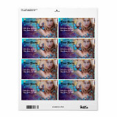 BLAUWE BUTTERFLES HAAR, ZOUT ZONDER ZACHT, KEUP AR ETIKET (Full Sheet)