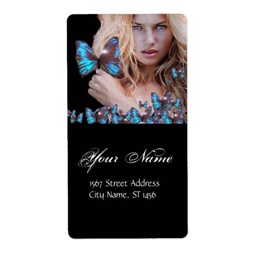 BLAUWE BUTTERFLES HAAR, ZOUT ZONDER ZACHT, KEUP AR ETIKET (Voorkant)