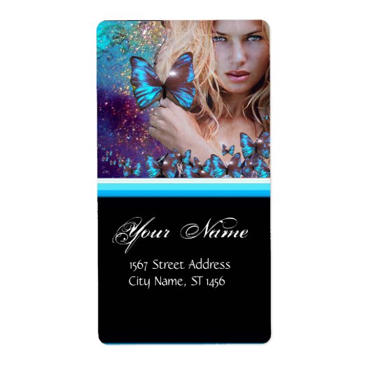 BLAUWE BUTTERFLES HAAR, ZOUT ZONDER ZACHT, KEUP AR ETIKET (Voorkant)