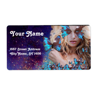 BLAUWE BUTTERFLES HAAR, ZOUT ZONDER ZACHT, KEUP AR ETIKET