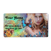 BLAUWE BUTTERFLES HAAR, ZOUT ZONDER ZACHT, KEUP AR ETIKET (Voorkant)