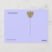 BLAUWE BUTTERFLES IN BLAUWGROEN GROENE GOUDEN BRIEFKAART (Achterkant)