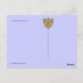 BLAUWE BUTTERFLES IN BLAUWGROEN GROENE GOUDEN BRIEFKAART (Achterkant)