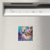 BLAUWE BUTTERFLES IN BLAUWGROEN GROENE GOUDEN MAGNEET (Insitu (Vaatwasser))