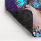 BLAUWE BUTTERFLES IN BLAUWGROEN GROENE GOUDEN MUISMAT (Hoek)